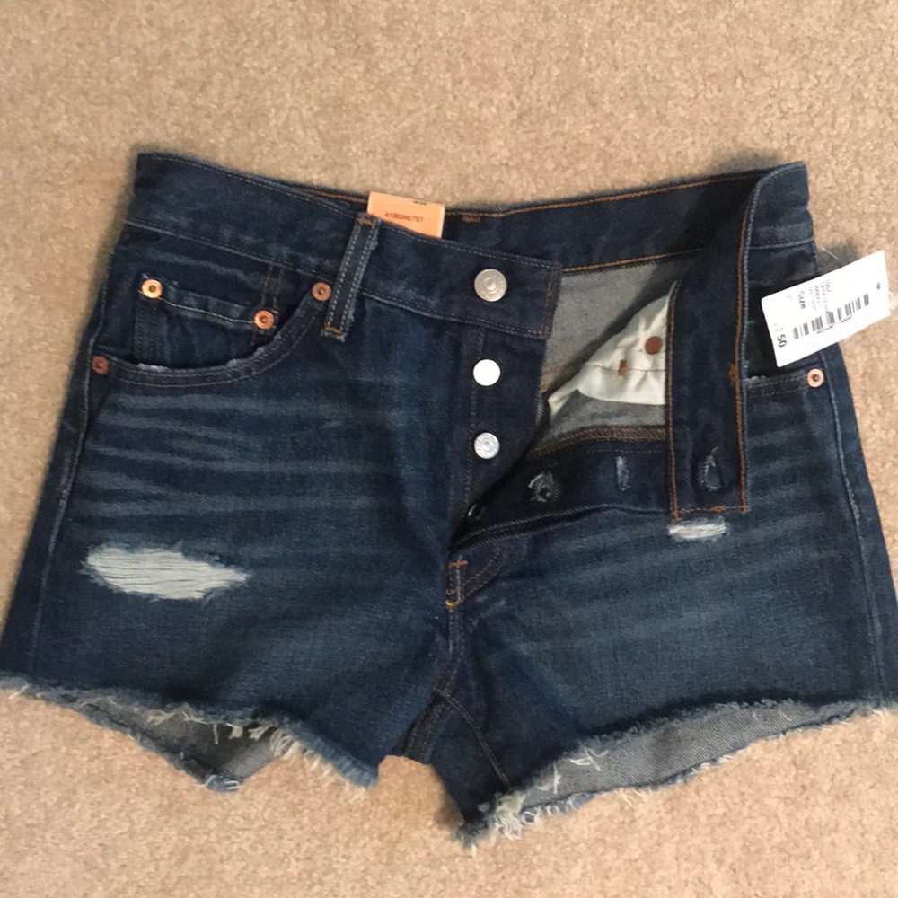 Levis high waisted shorts
